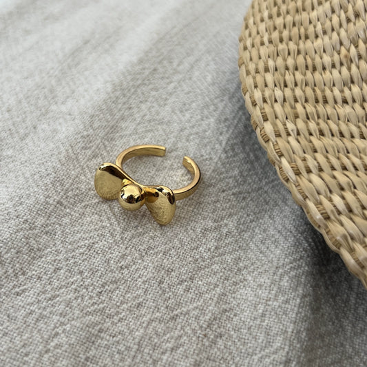 French vintage bow ring