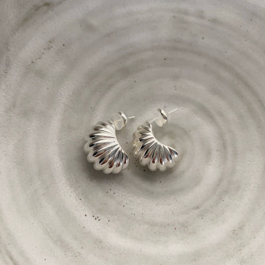 Shell stud earrings