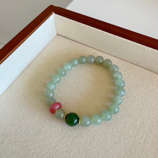 Qingshui Hetian jade bracelet