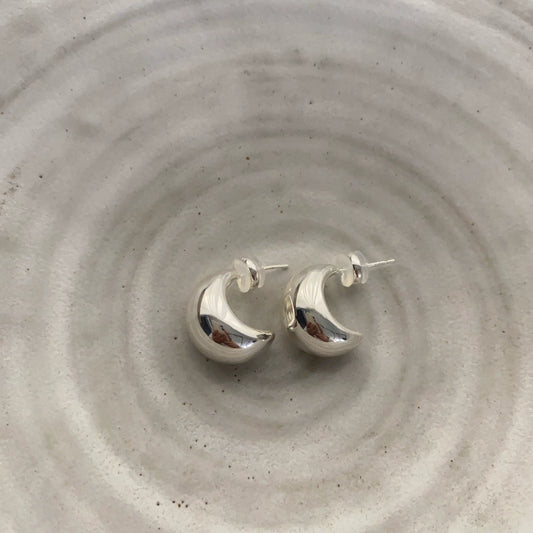 Simple shiny earrings