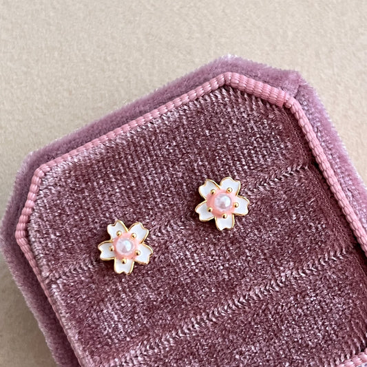 Elegant Cherry Blossom Earrings: A Touch of Spring
