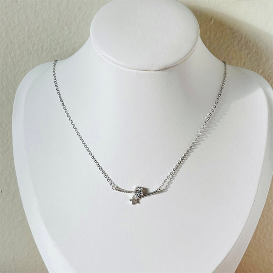 Sterling silver star necklace