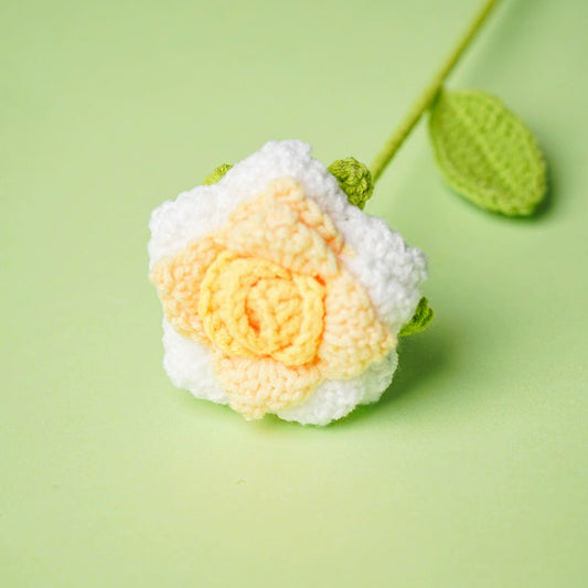 Yellow Gradient Rose with Pointed Petals